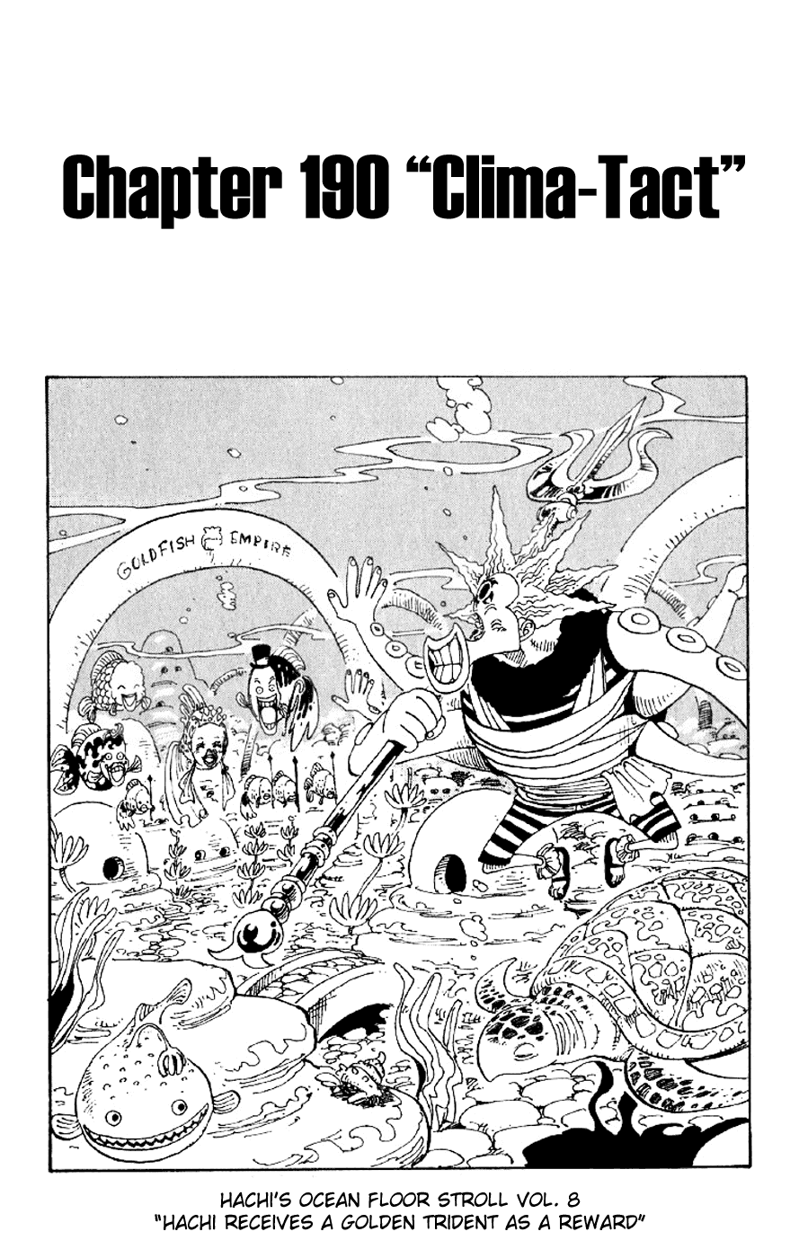 One Piece, Chapter 190 image 01
